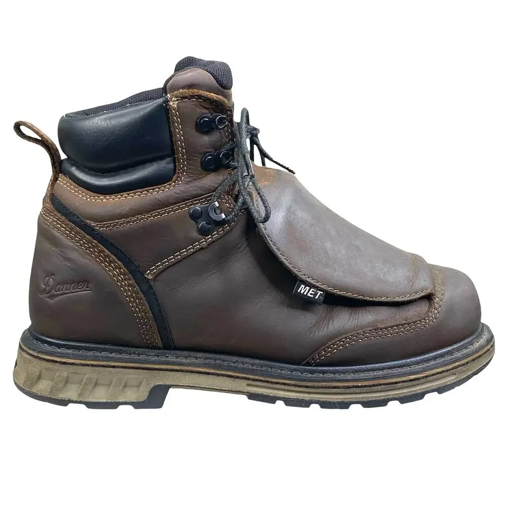 Danner Mens Steel Yard Brown Met Guard Steel Tue Work Boot Size US 8.5